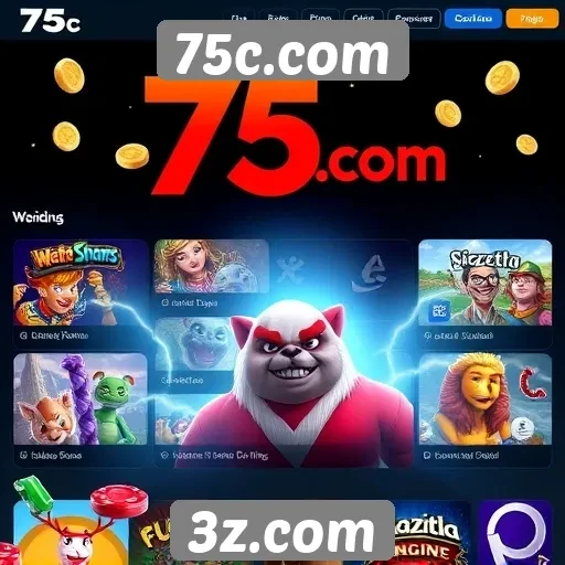 Explorando os jogos disponíveis em 75c.com