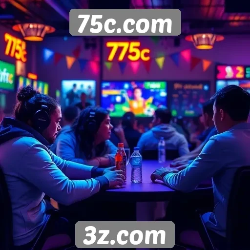 Interação e comunidade no 75c.com para jogadores